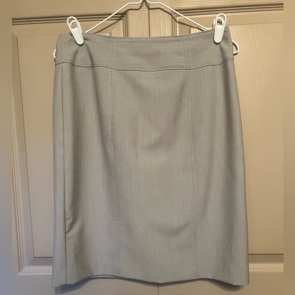 Worthington Light Gray Pencil Skirt